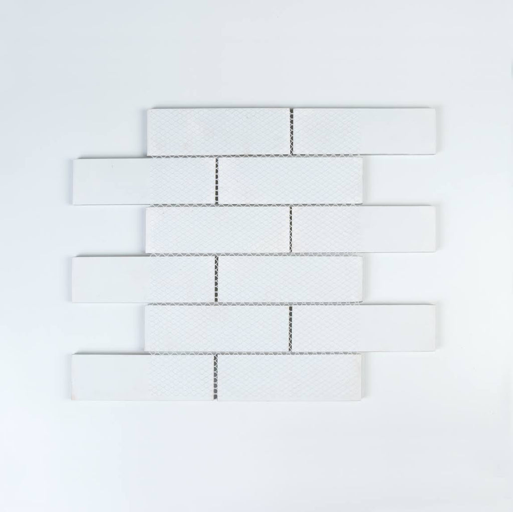 Moonlight Gray Glass Mosaic Subway Tile, 5 Square Feet per Carton Q378