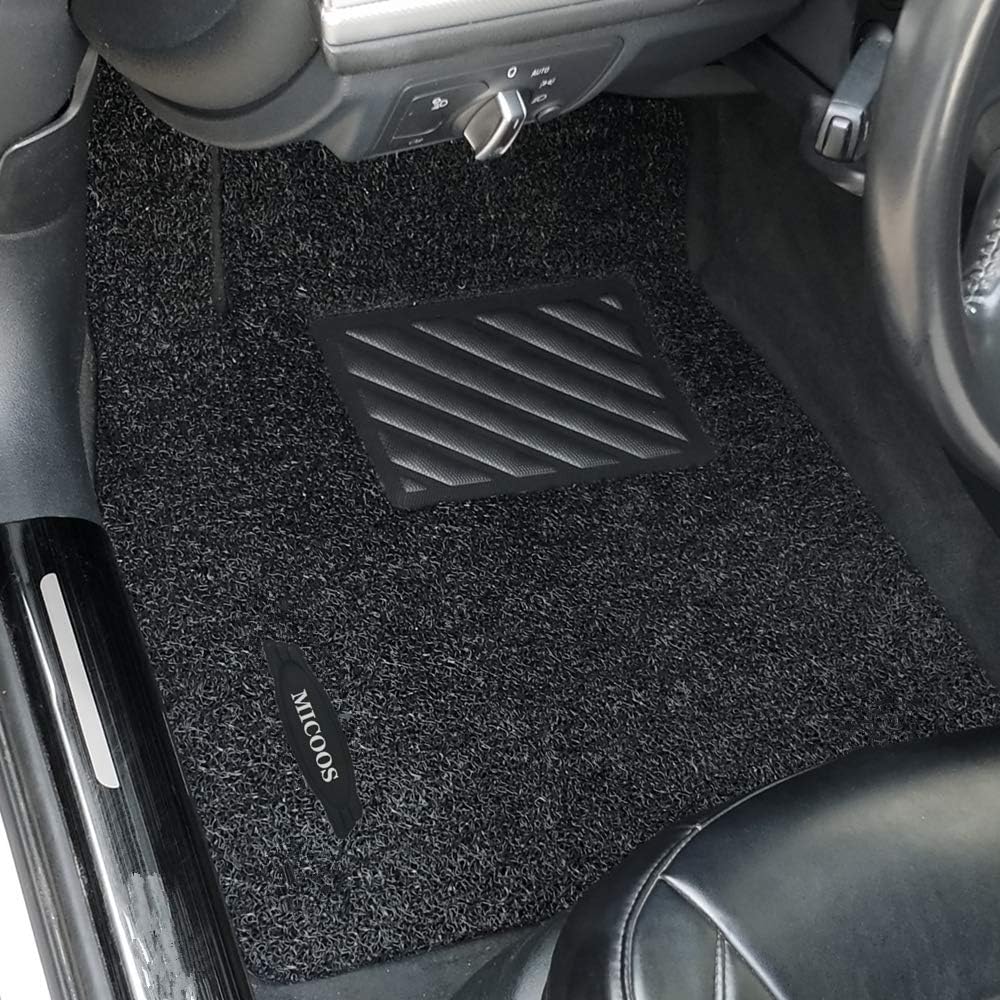 Black All Weather Heavy Duty Waterproof Floor Mat Set D68783
