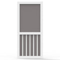 Solid Vinyl White 5-Bar Screen Door C248