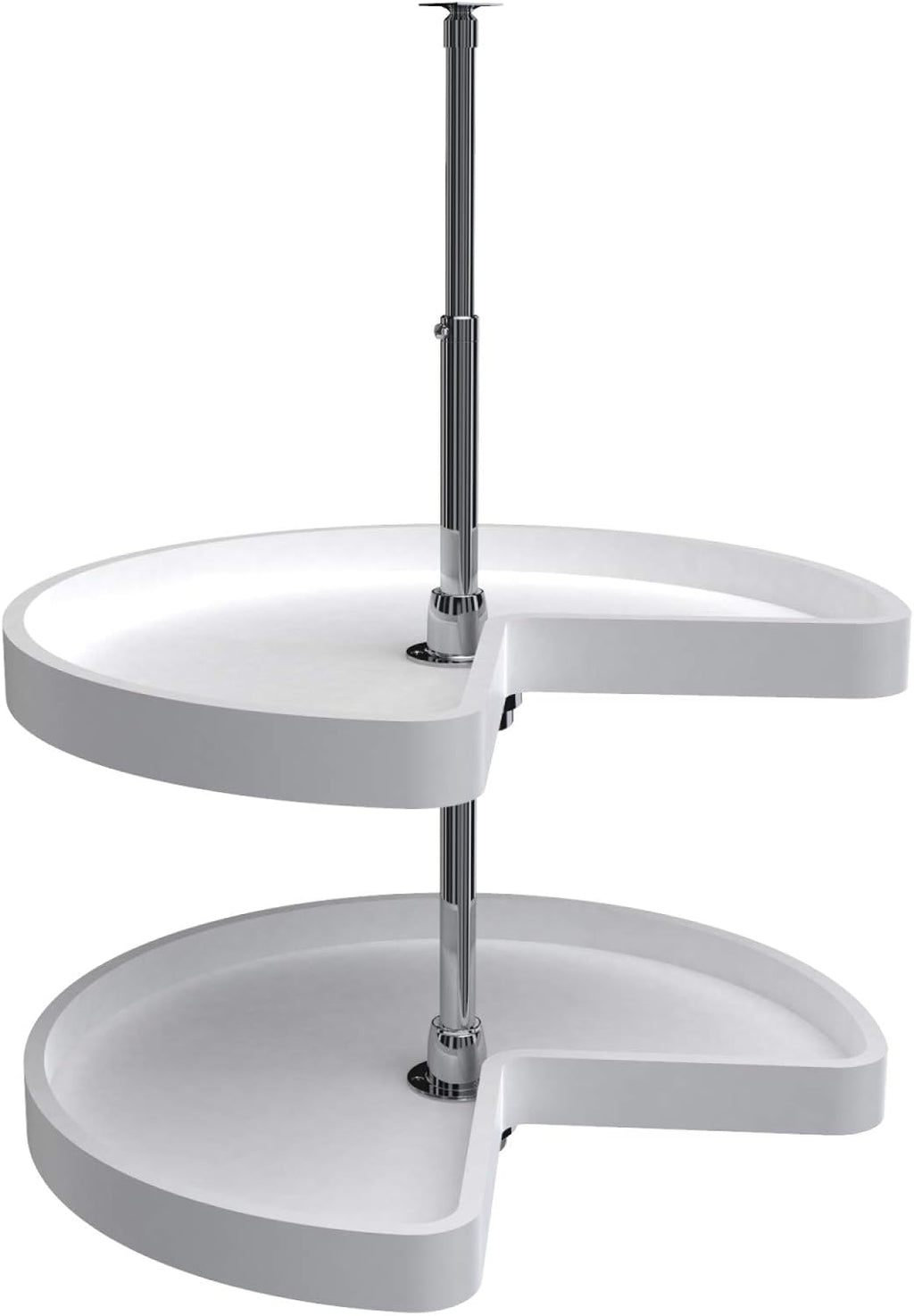32-Inch Polymer 2-Shelf Lazy Susan Corner Kitchen Cabinet Storage Organizer S389184