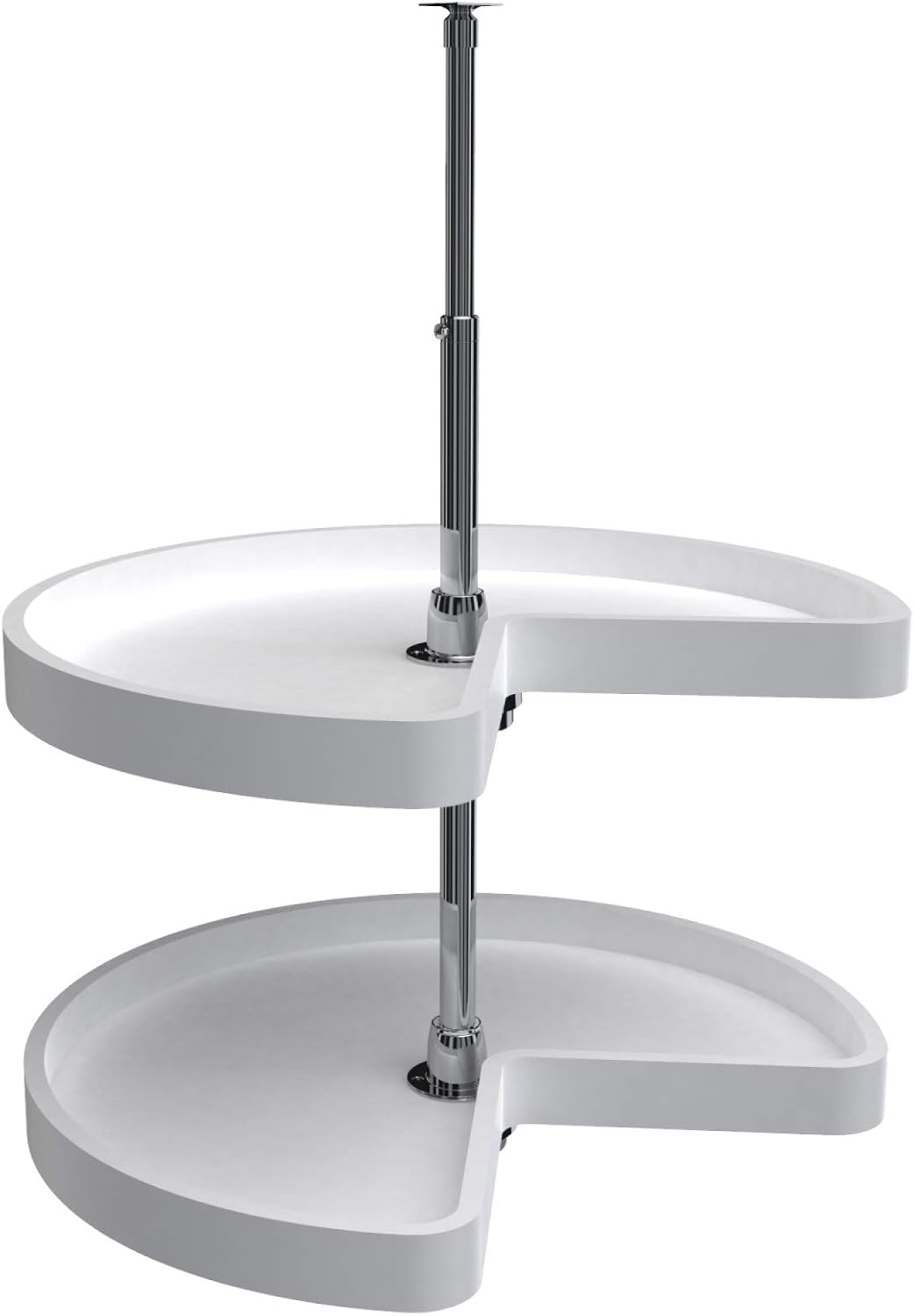32-Inch Polymer 2-Shelf Lazy Susan Corner Kitchen Cabinet Storage Organizer S389184