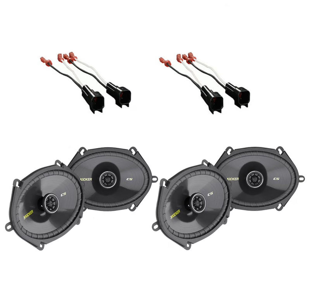 (2) Cs684 Factory 6X8 Replacement Speakers Bundle V4324