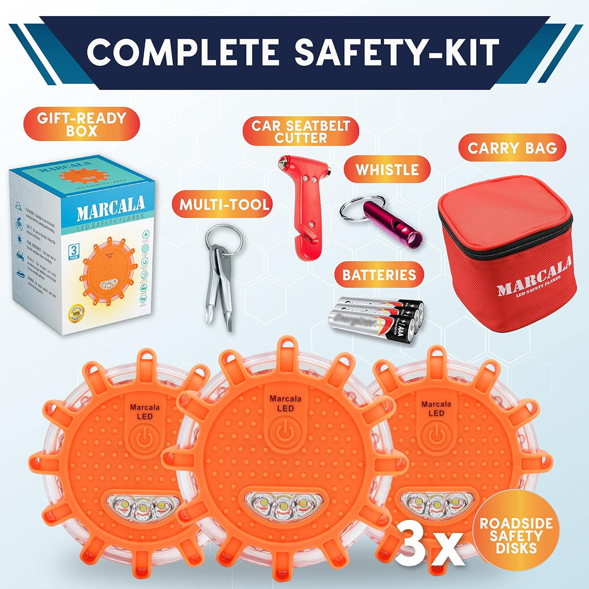 12-Pack LED Emergency Safety Flares U1202