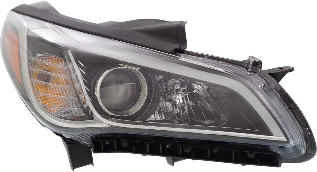 Headlight Assembly Driver Side Black Housing R592