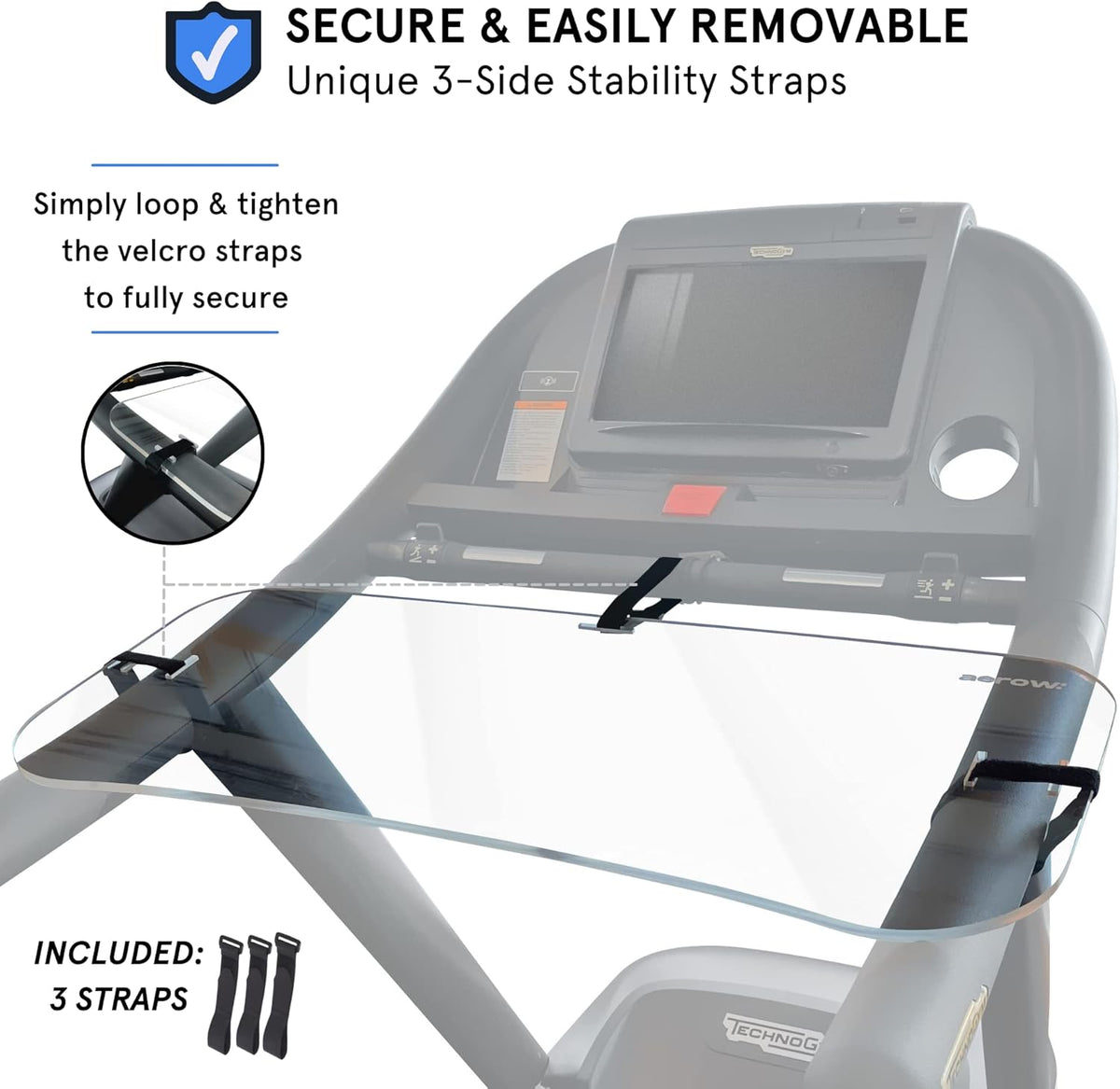 Clear Laptop Stand for Treadmill Pack of 2 W6349