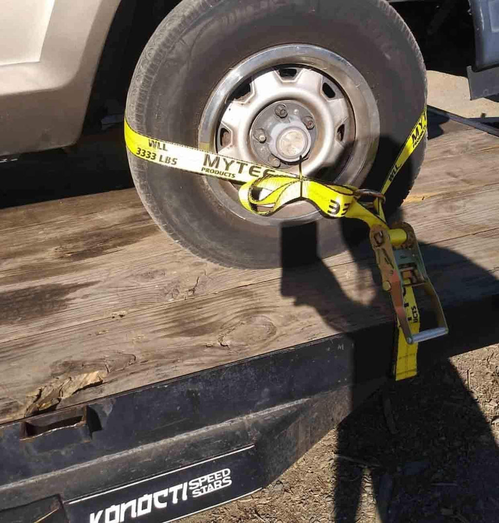 4 Pack 2 x 10' Car Tie Down Ratchet Strap with Flat Hook C2936