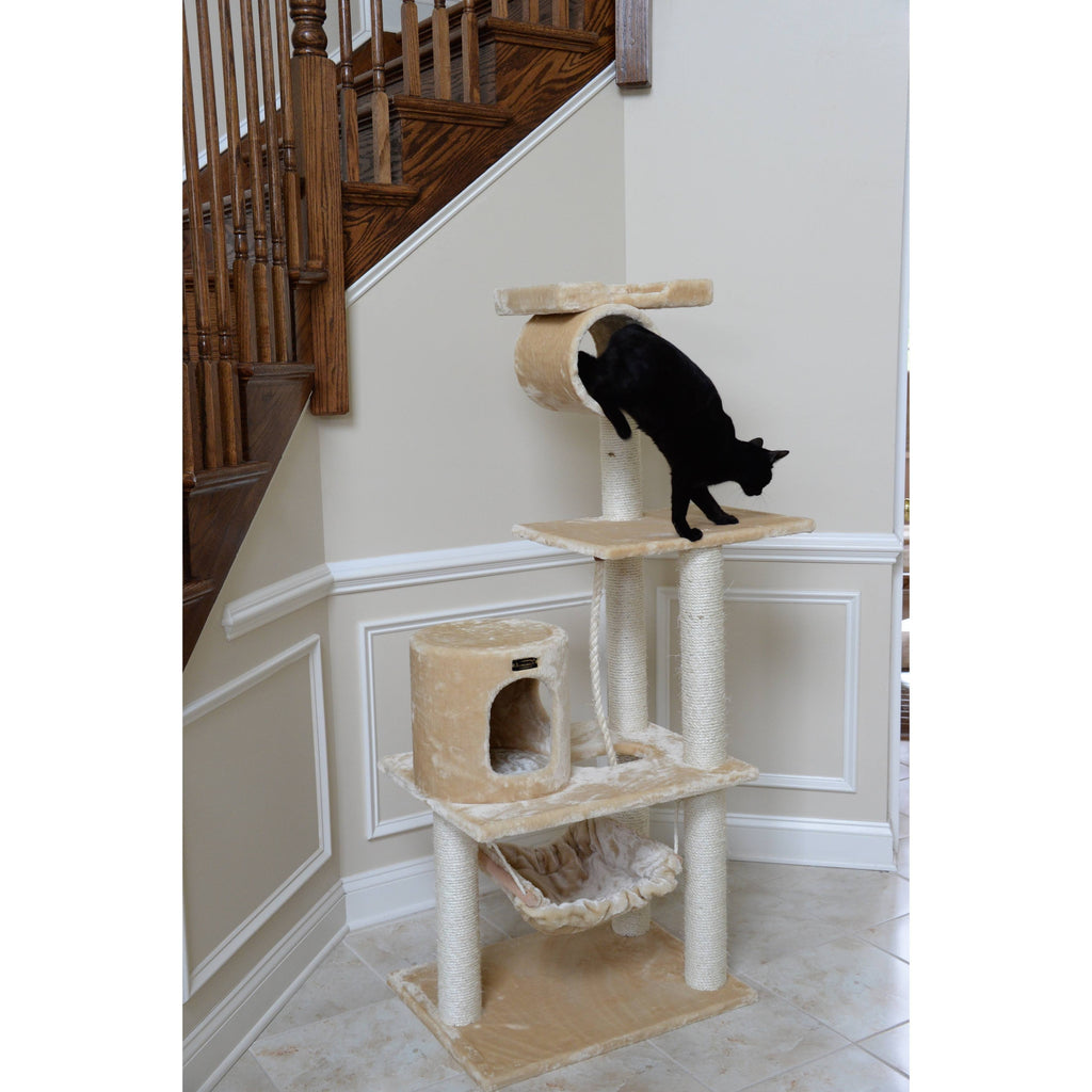 Beige 62 inch Cat Tree K731811