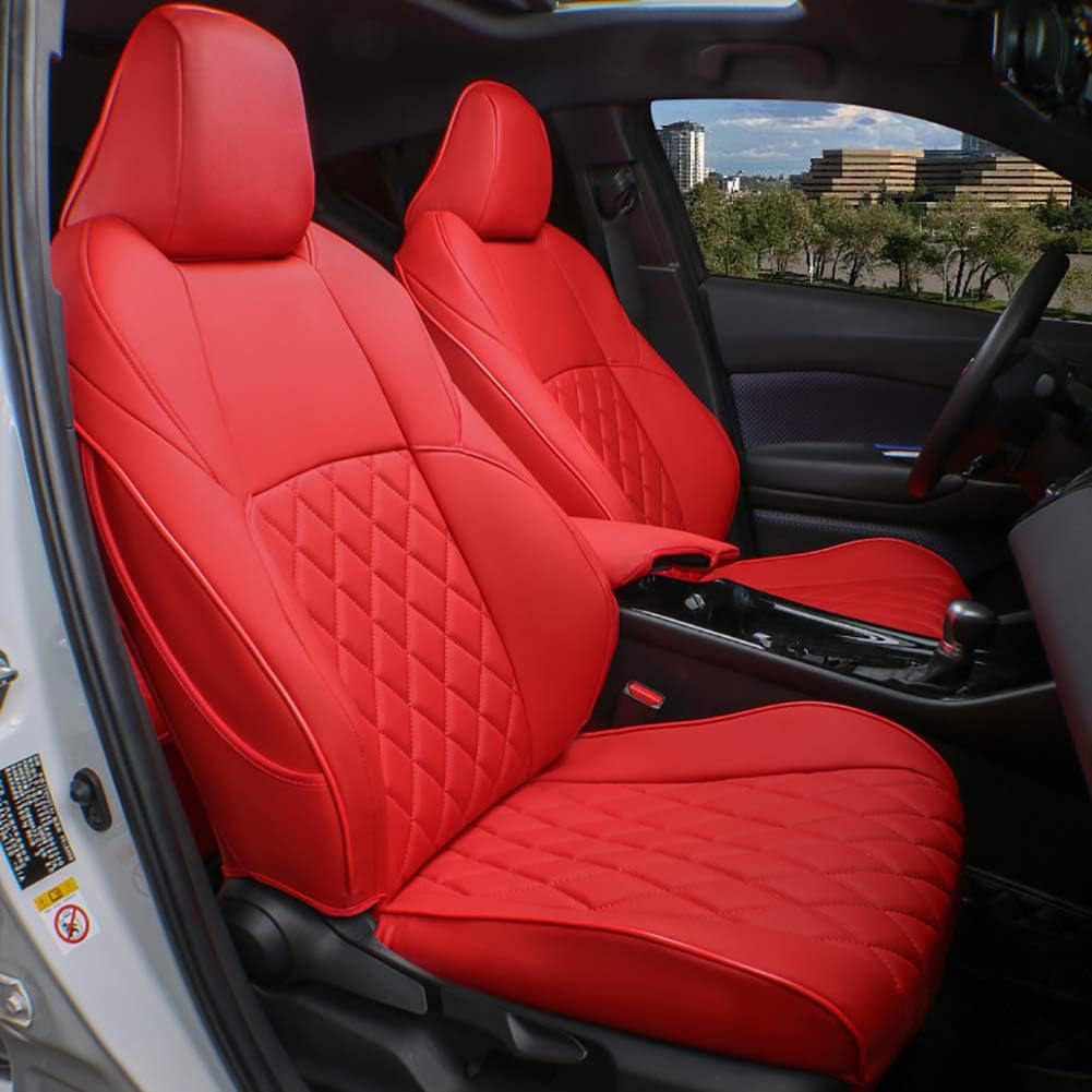 Custom Fit Full Set Car Seat Covers Leatherette Beige J822149