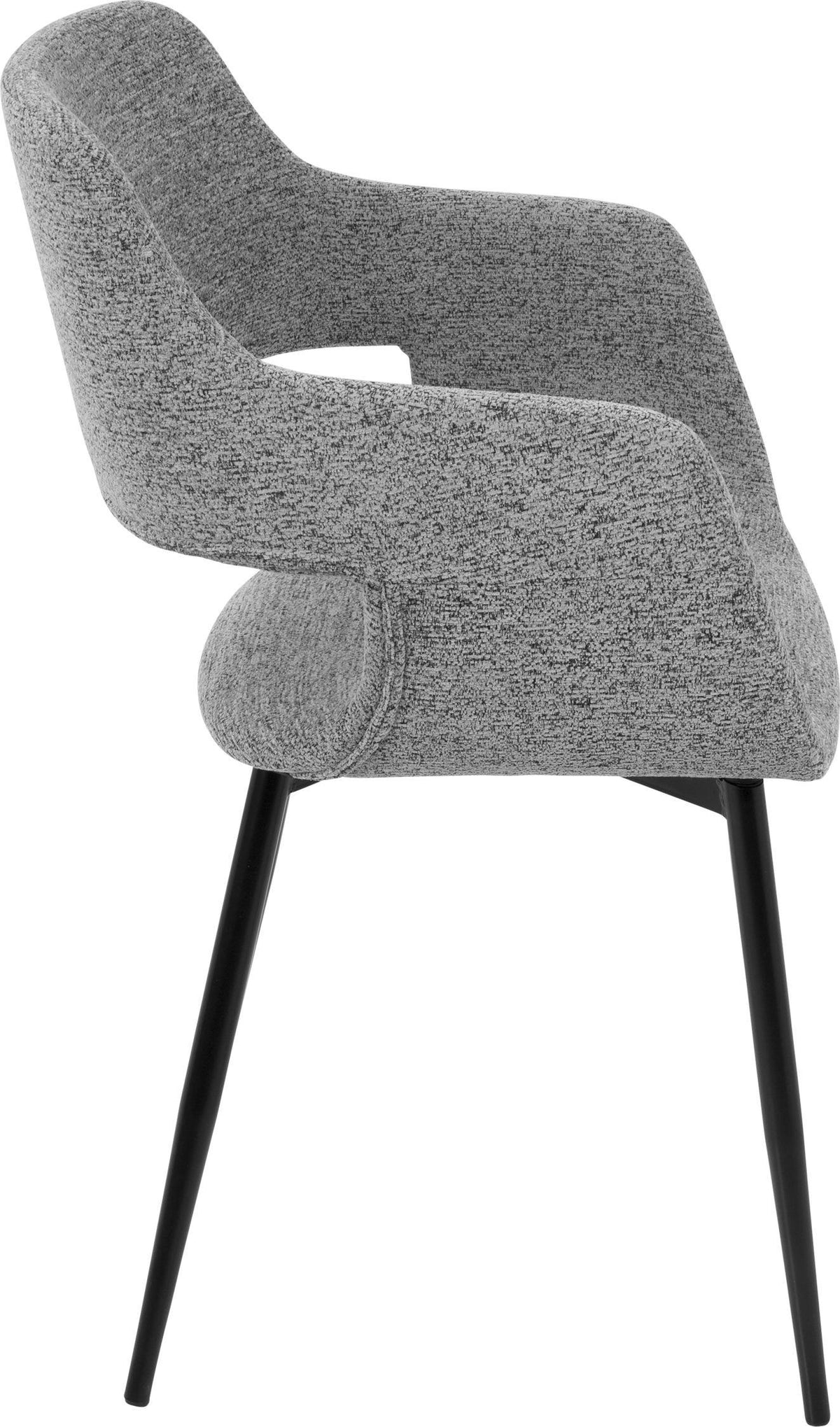 Gray Fabric Dining Chair Set of 2 N357105