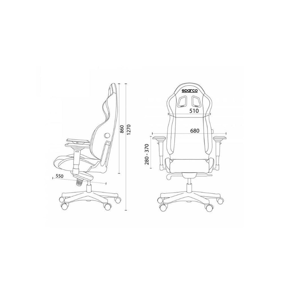 Black/Blue Office Seat G19452