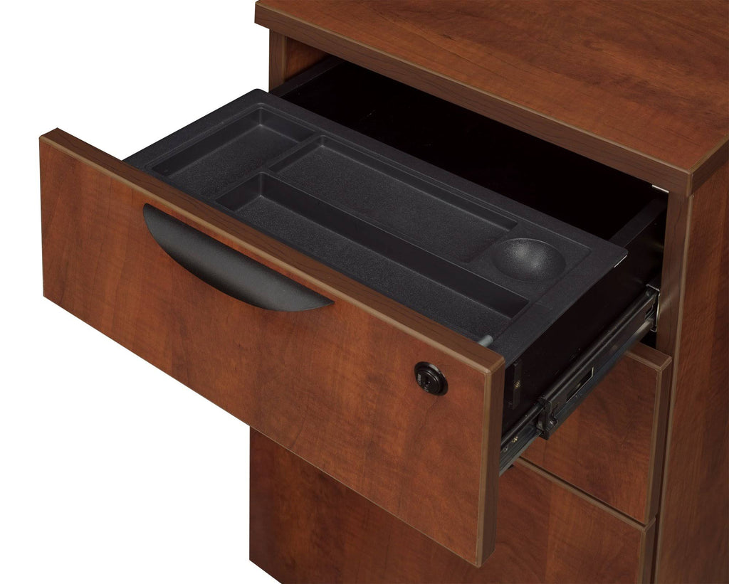 Mahogany Deskside Box File Cabinet K426