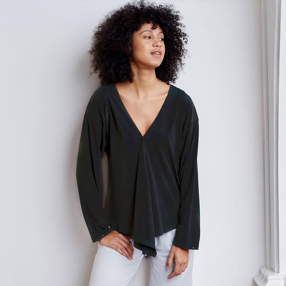 Black Wrap Top P118