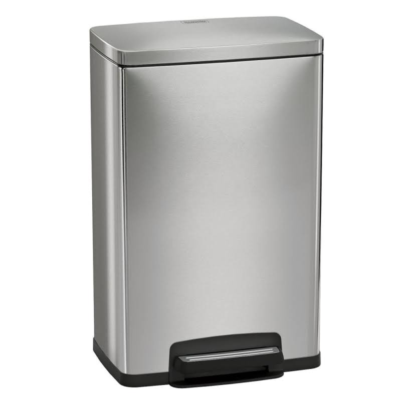 13 Gallon Stainless Steel Step Trash Can K64805