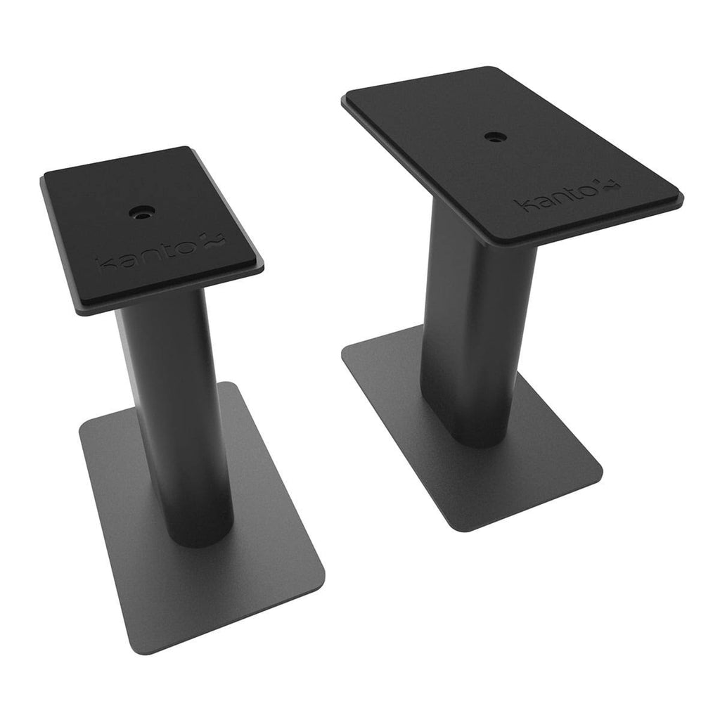 Matte Black Powered Bookshelf Speakers with Bluetooth and Desktop Stands Q9081