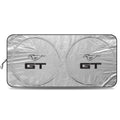 Silver Reflective Fabric Windshield Sun Shade 64"x 32" F120