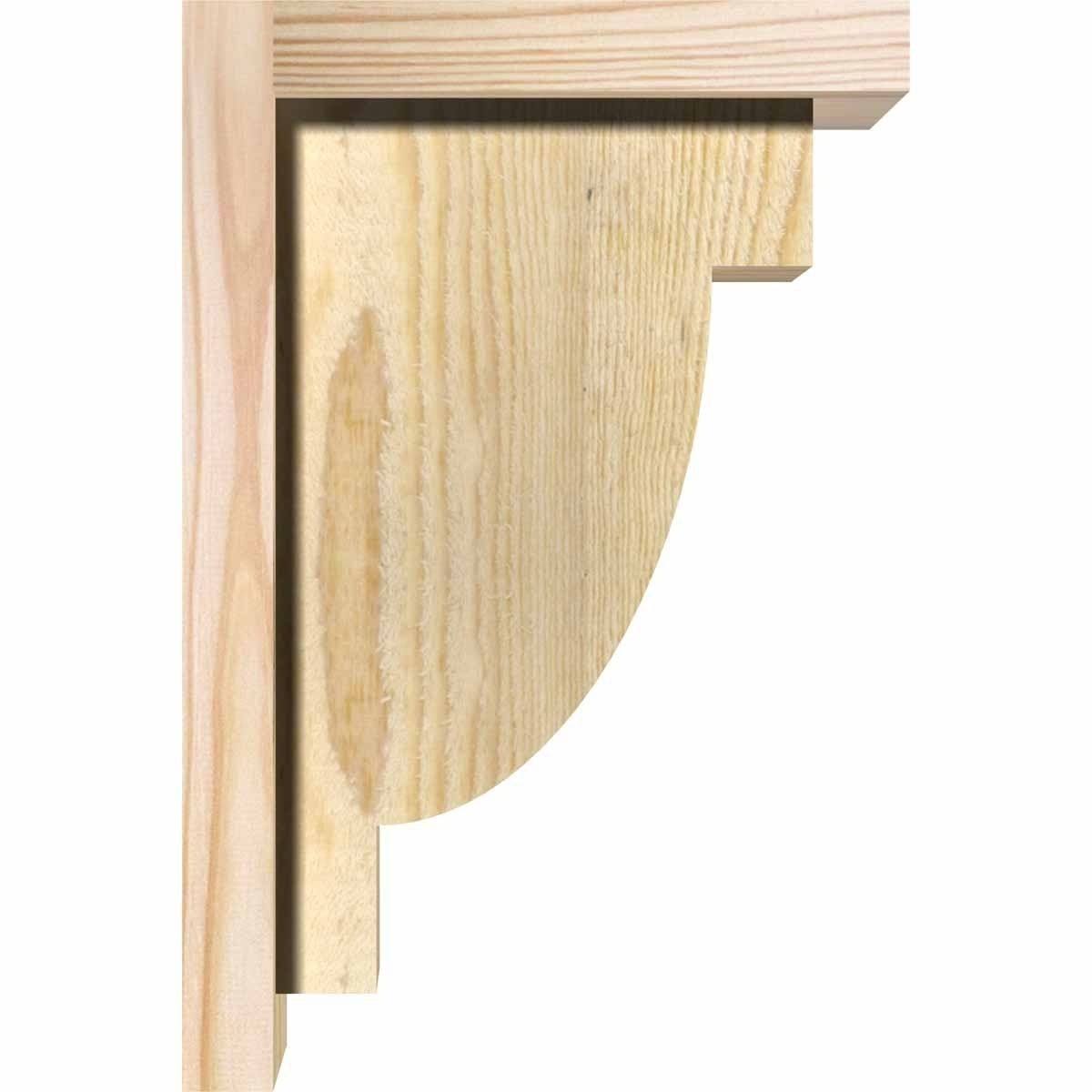 Alpine Rough Sawn Corbel with Backplate, Douglas Fir Y699
