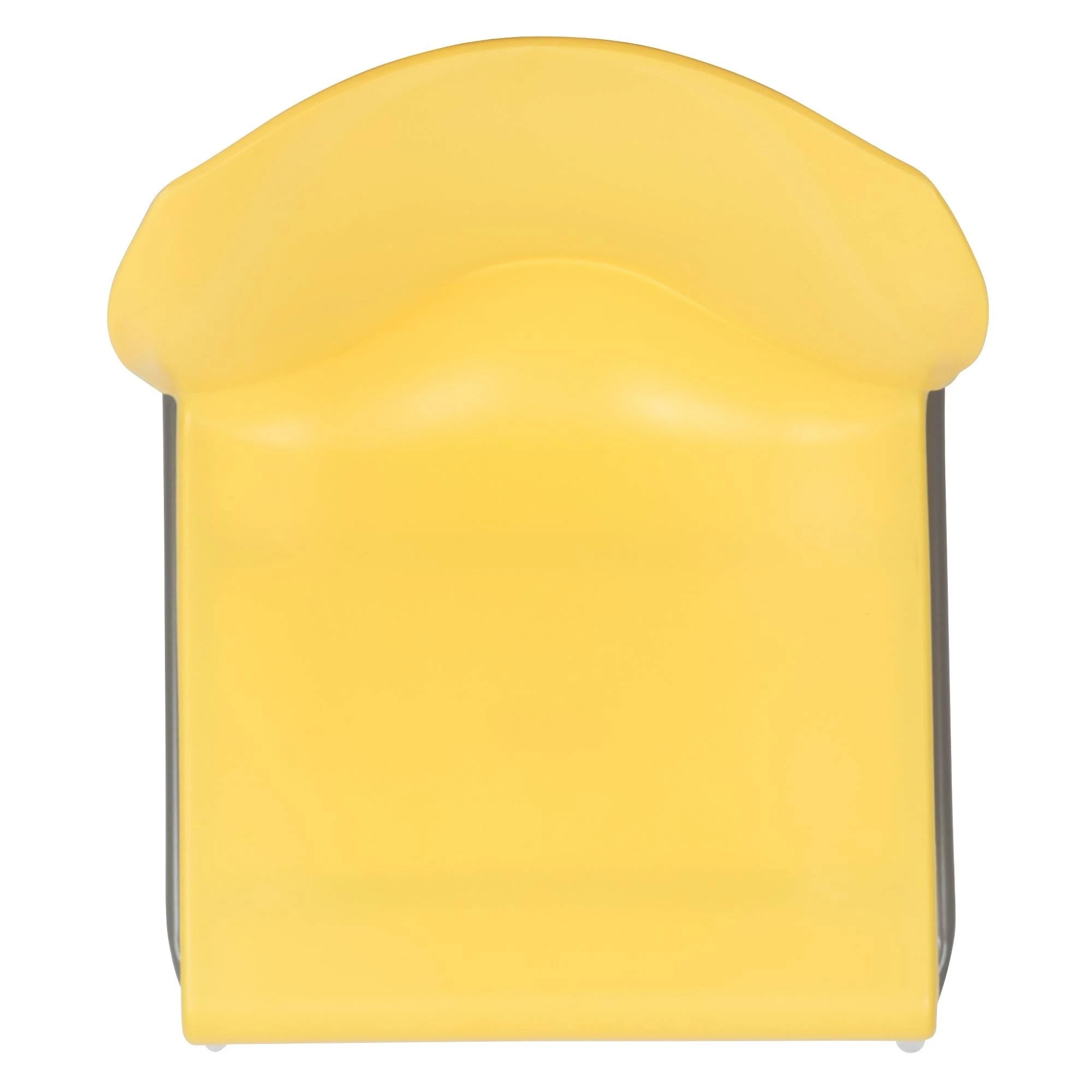 Yellow Full Back Contoured Stack Chair with Sled Base N982