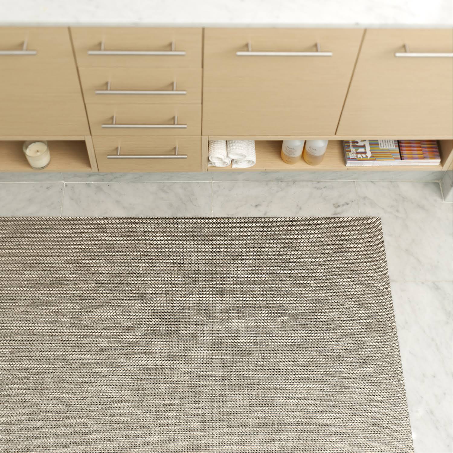 Oyster Basketweave Floor Mat X14535