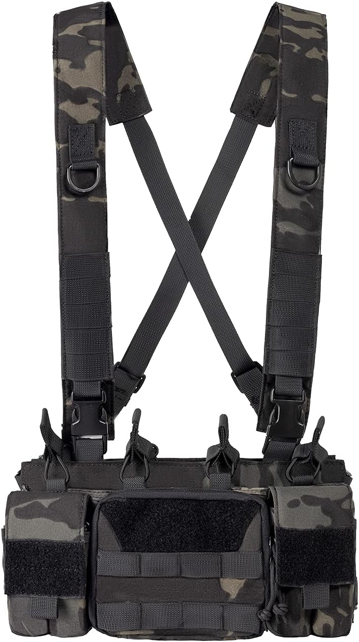 Tactical Chest Rig with Rifle & Pistol Mag Pouch U87320