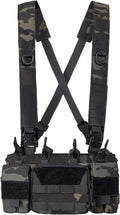 Tactical Chest Rig with Rifle & Pistol Mag Pouch U87320