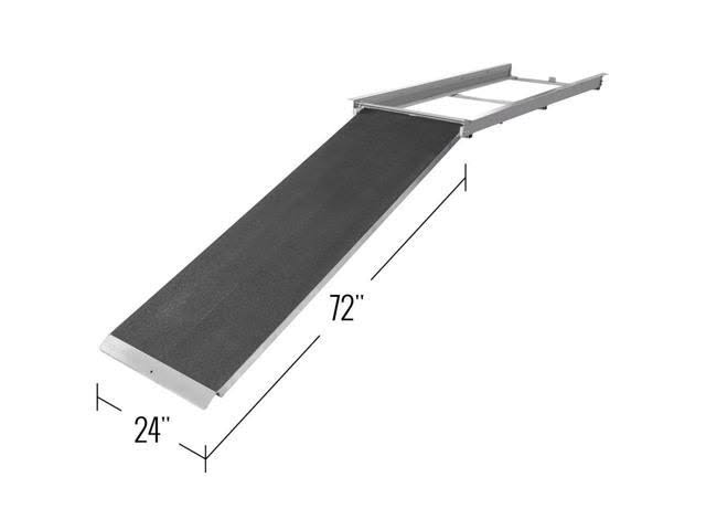 Pontoon Boat Ramp 600 lb. Capacity 7-1/2 ft Long Light Weight High Capacity Ramp J180391