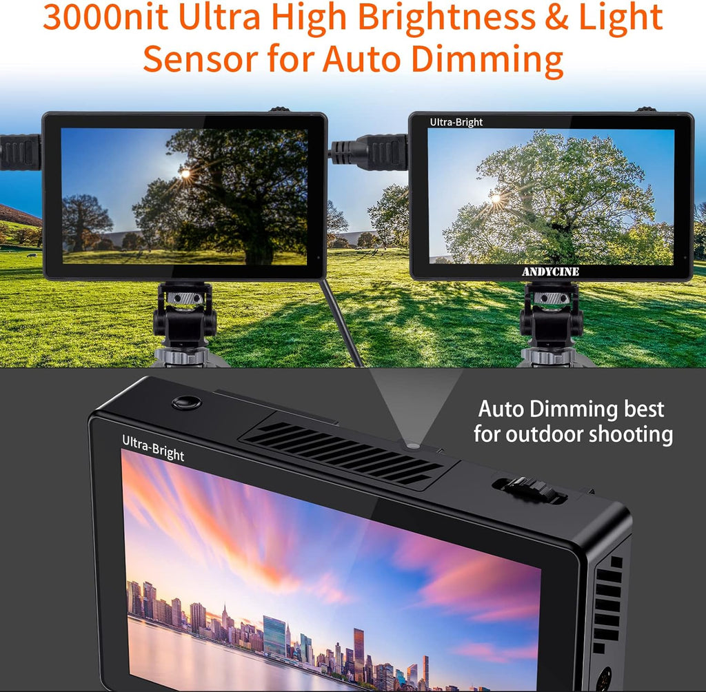 5.5 Inch Touchscreen Camera Field Monitor with Battery and Charger T282
