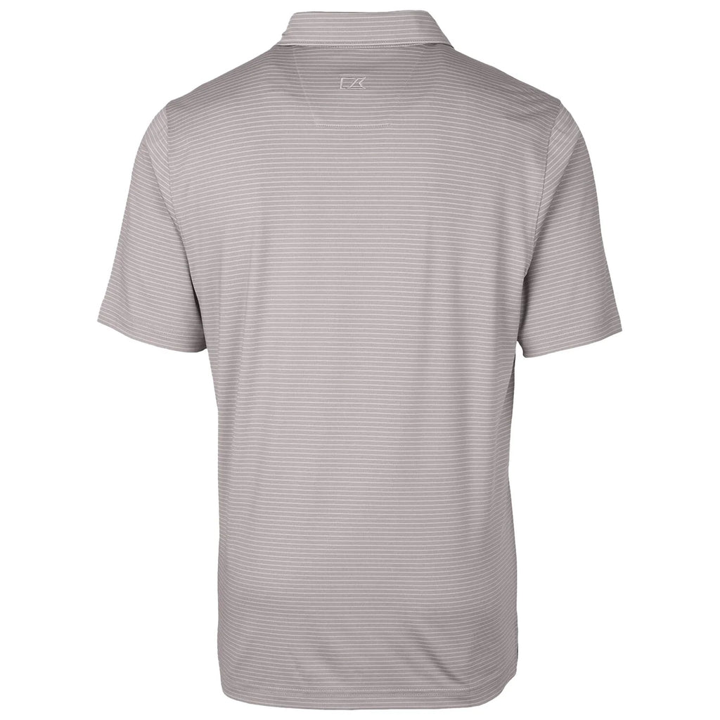 Gray Pencil Stripe Stretch Polo G8679