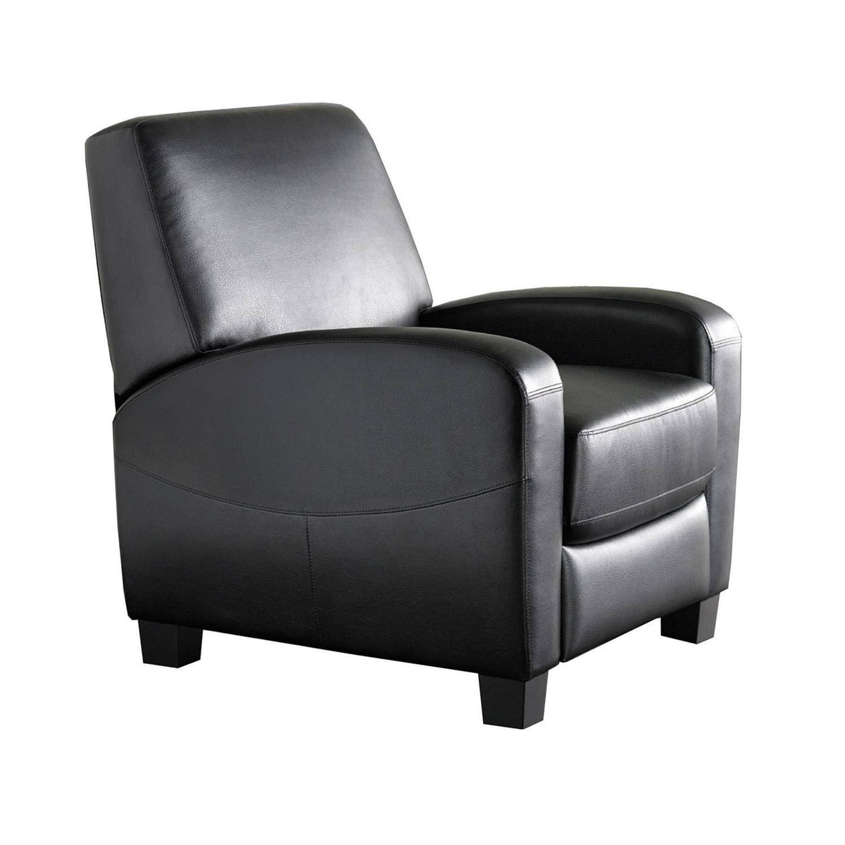Faux Leather Home Theater Recliner Black Y6467
