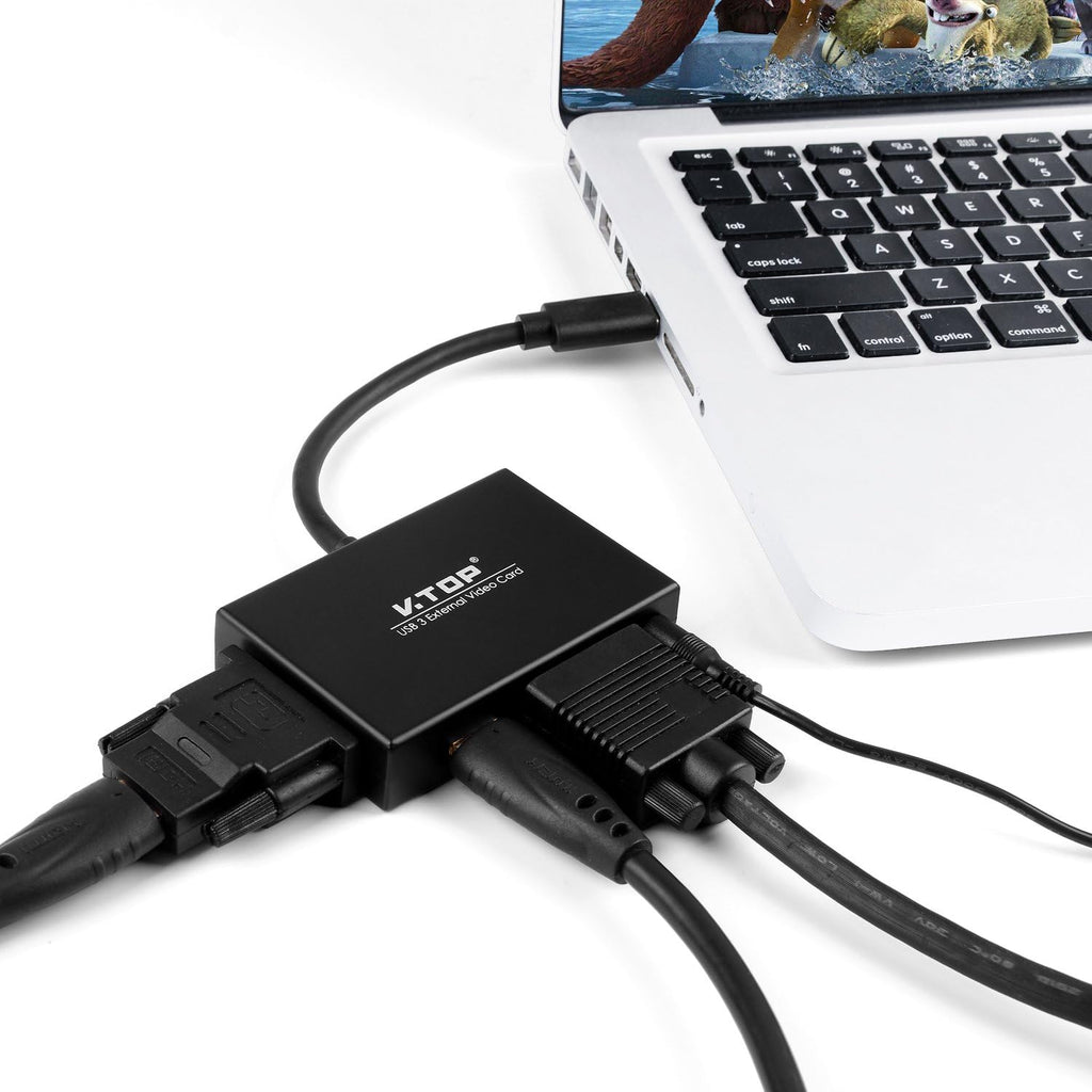 USB 3.0 to HDMI-DVI-VGA Video Graphics Card Adapter G733378