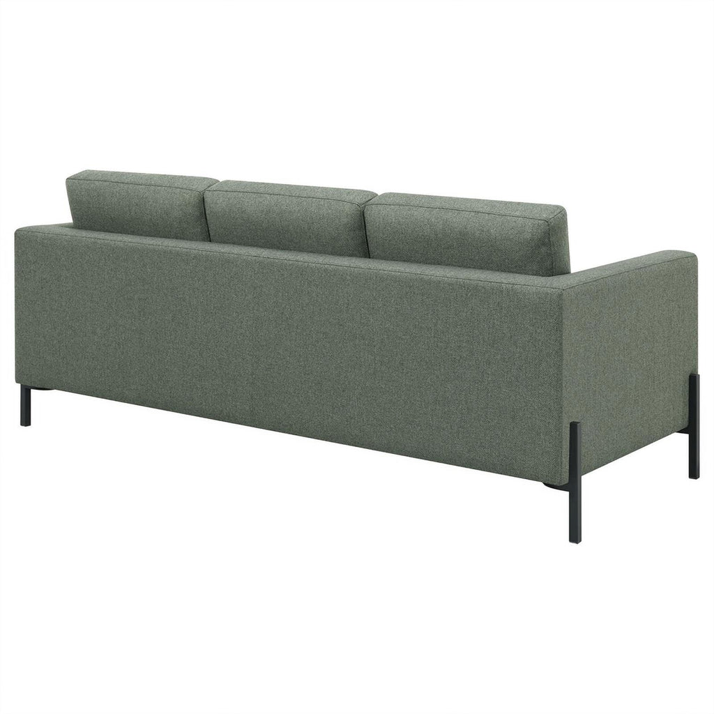 Sage Upholstered Fabric Sofa with Track Arms I3378