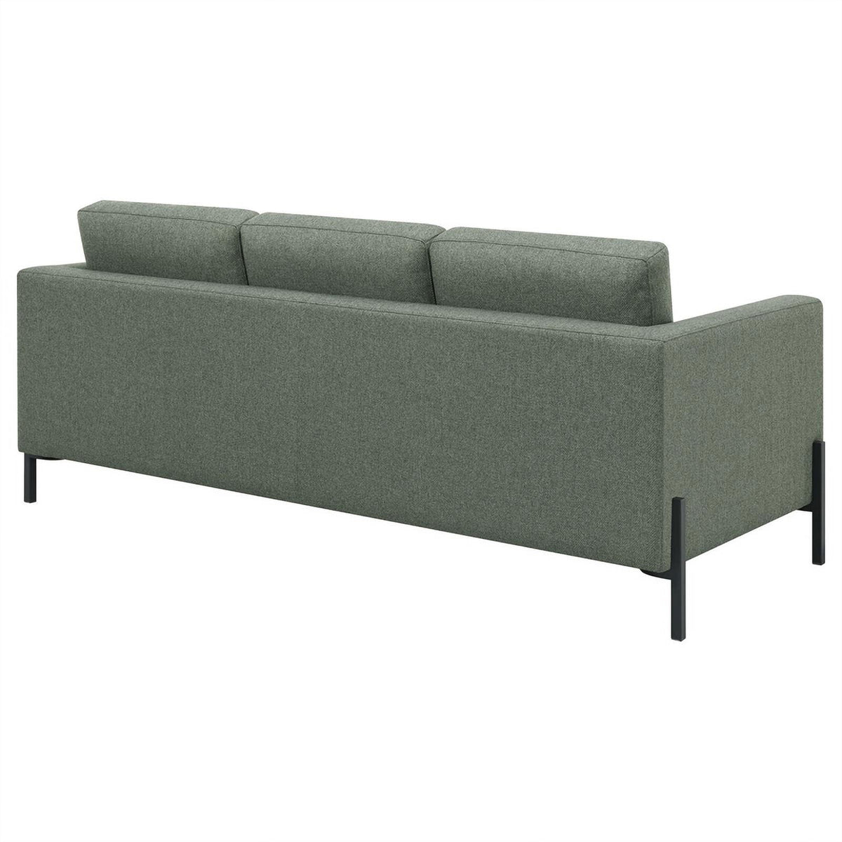 Sage Upholstered Fabric Sofa with Track Arms I3378