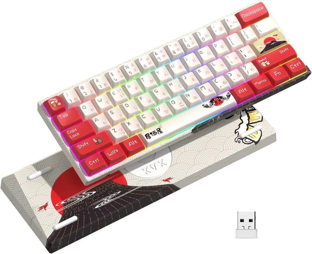 60% Wireless Mechanical Keyboard with RGB Backlit H918