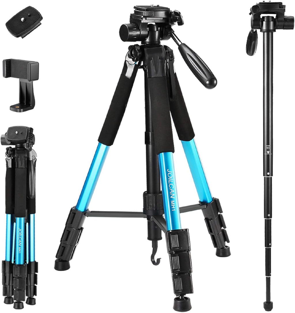 72-Inch Aluminum Tripod with 2 Quick Release Plates and Carrying Case B1192