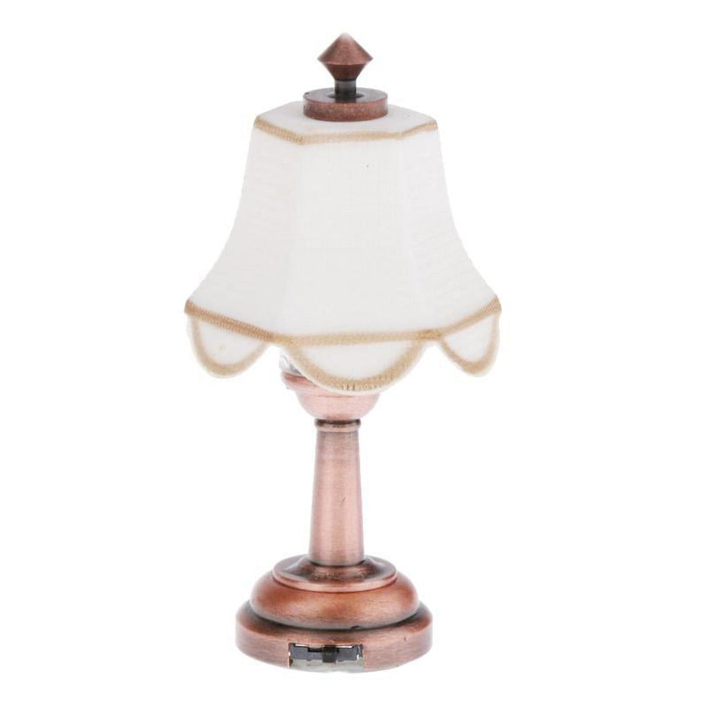 Vintage Metal Dollhouse Desk Lamp J2046