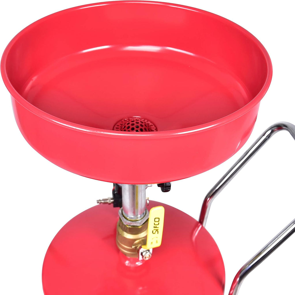 18 Gallon Portable Oil Lift Drain with Oil Pan Funnel S7718