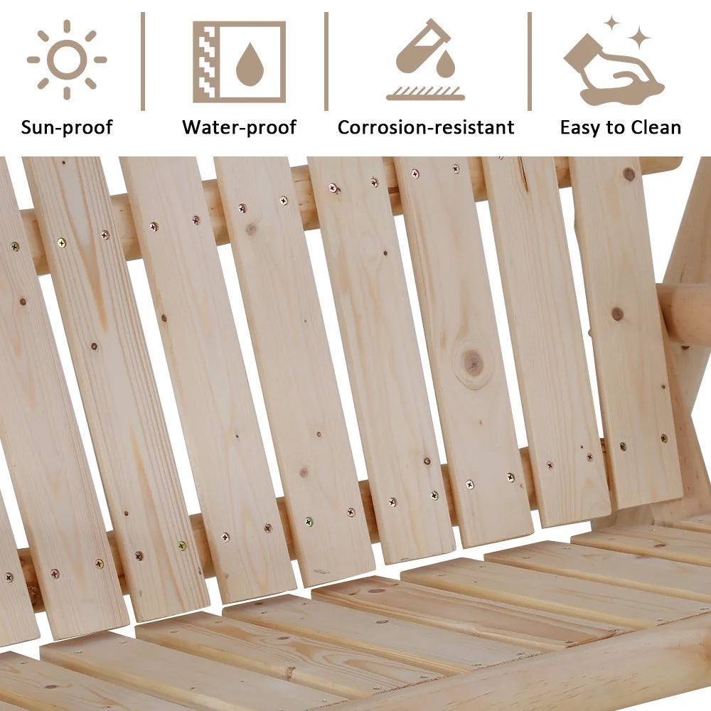 Wooden Swing Chair with A-Frame Stand B4051