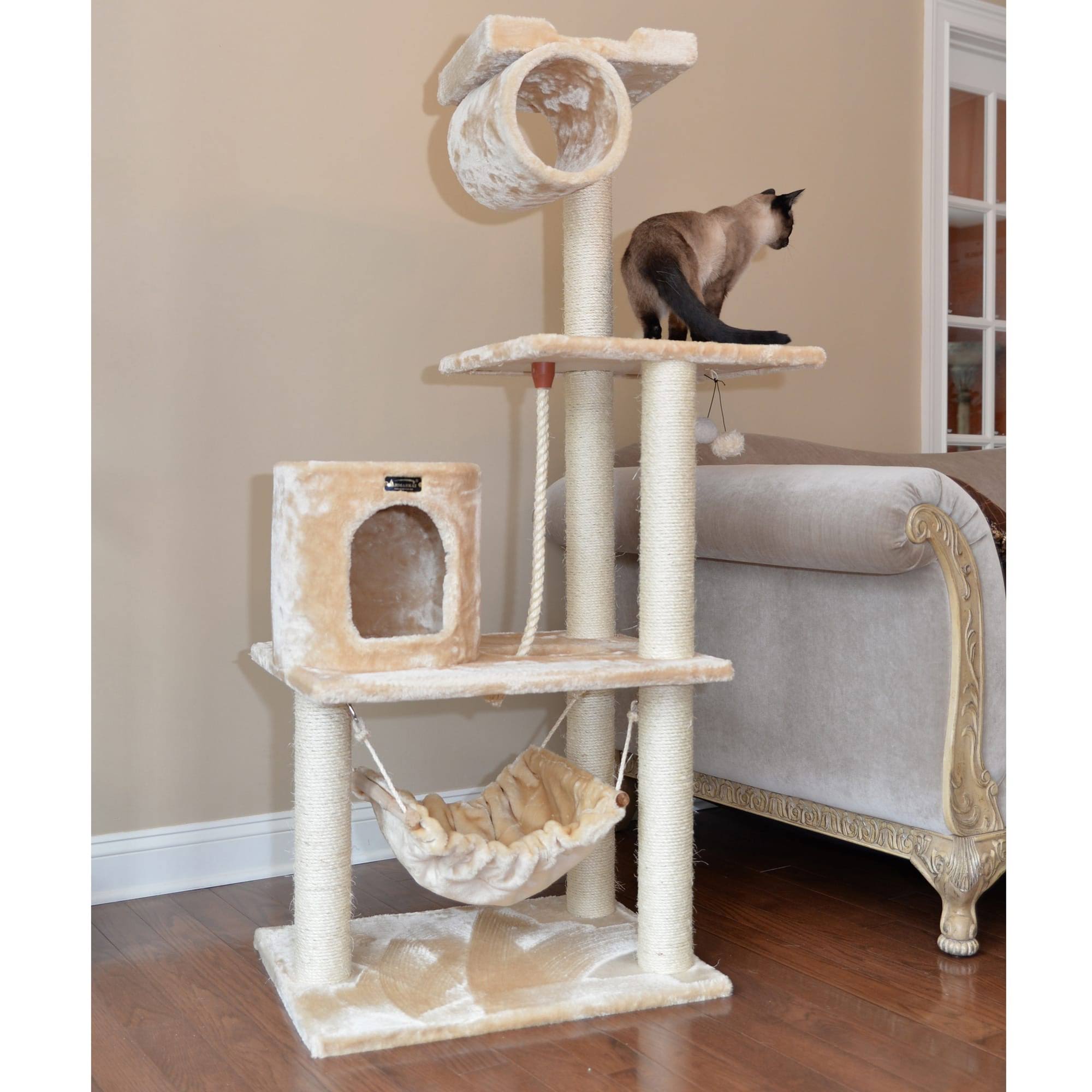 Beige 62 inch Cat Tree K731811