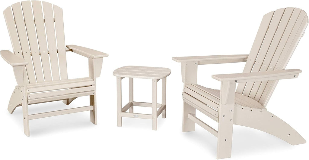 3-Piece Curveback Adirondack Chair Set with Side Table D25601