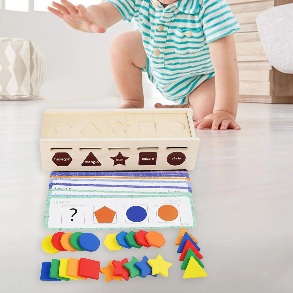 Montessori Geometric Matching Blocks Activity Toy H988