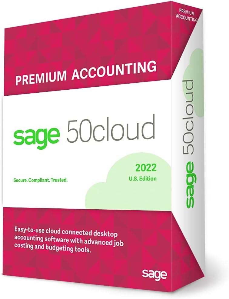 Sage 50 Premium U.S. 1-User One Year Subscription Accounting Software A9743