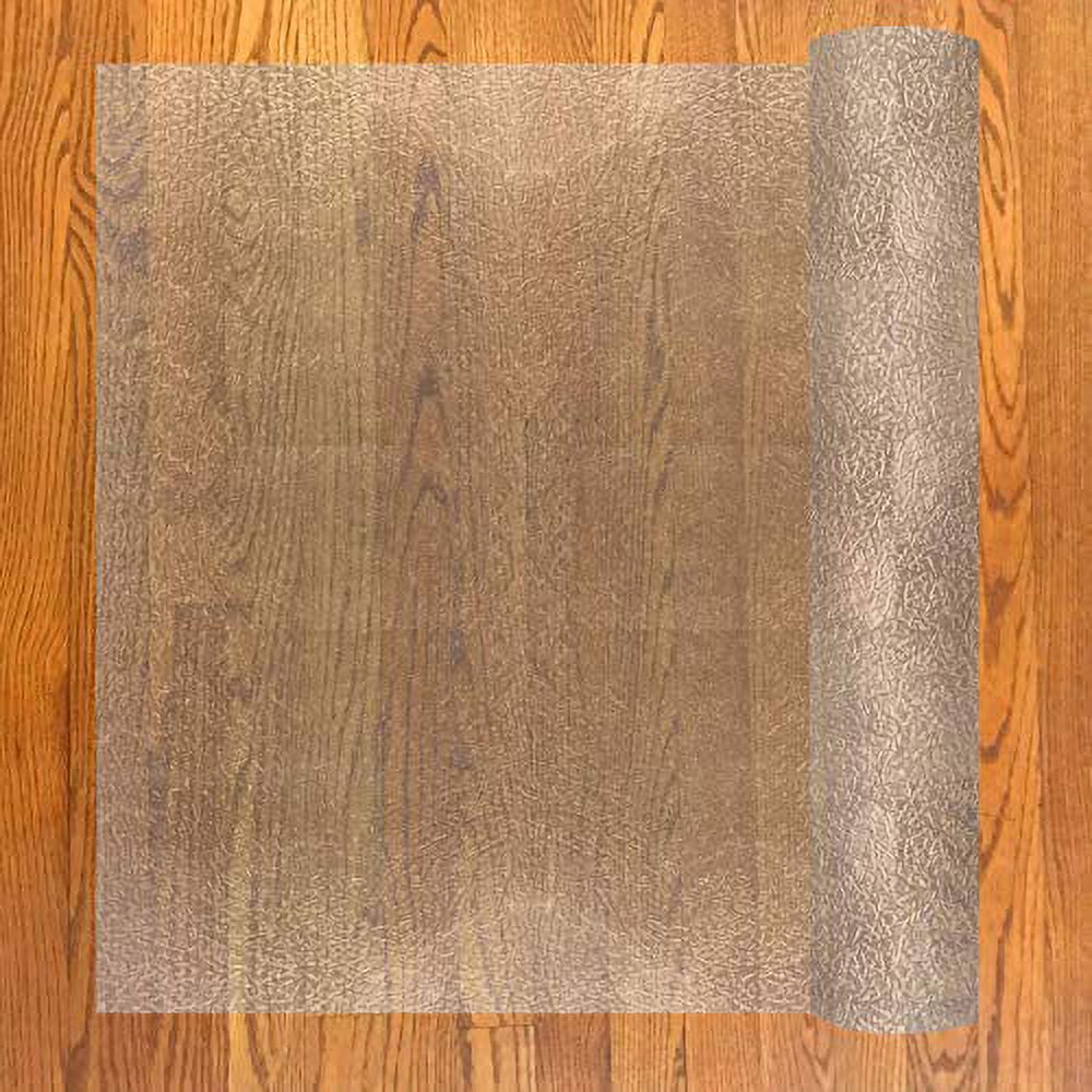 Clear Vinyl Plastic Floor Runner Protector, 36 Inches Wide x 6 Feet Long L4373