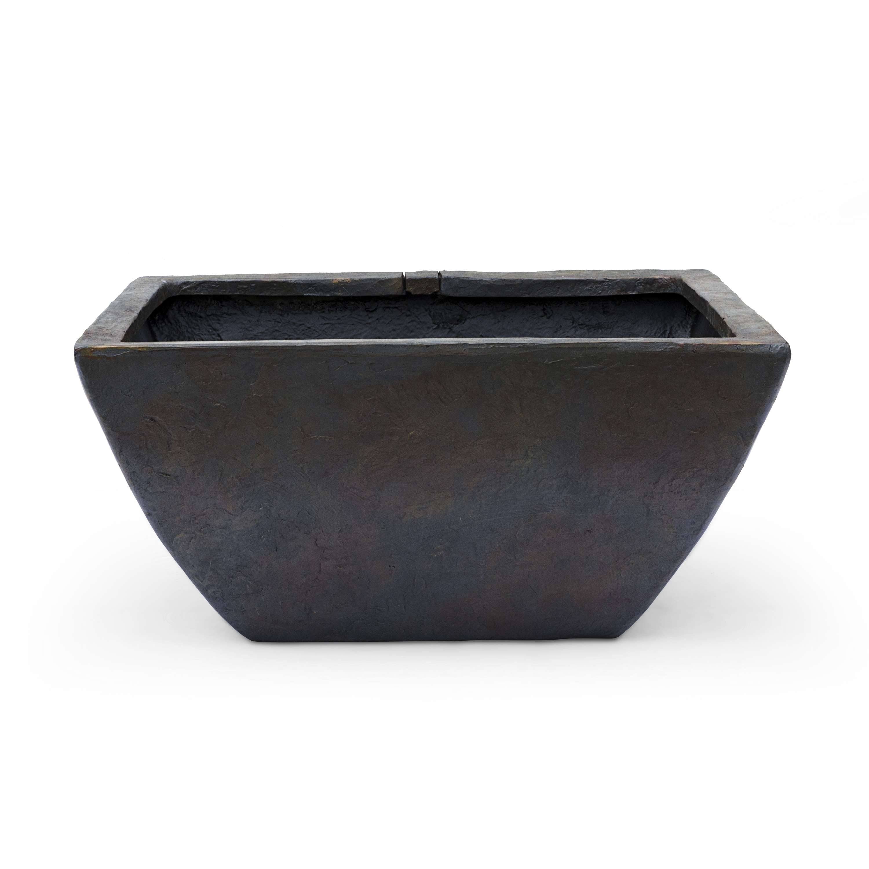 Textured Gray Slate Aquatic Patio Pond Q441