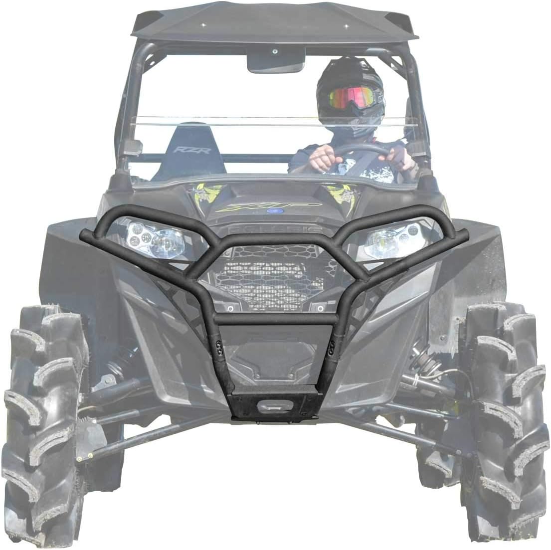 Heavy-Duty 38mm Carbon Steel Tube Front Bumper with 3mm Steel Skid Plate Y7537