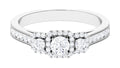 Zircon Engagement Ring 925 Sterling Silver U53399
