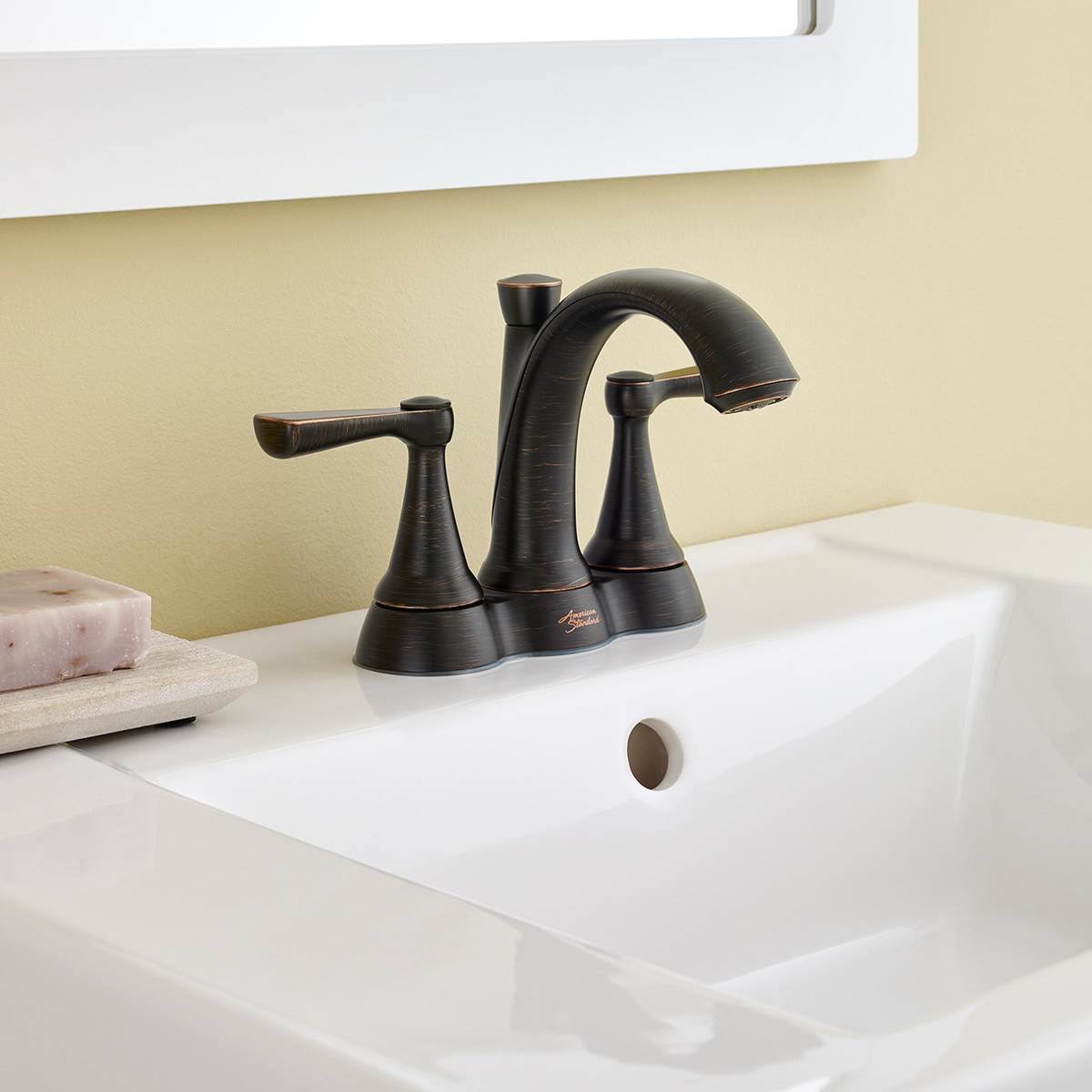 2 Handle Centerset Bathroom Faucet, Legacy Bronze W67349
