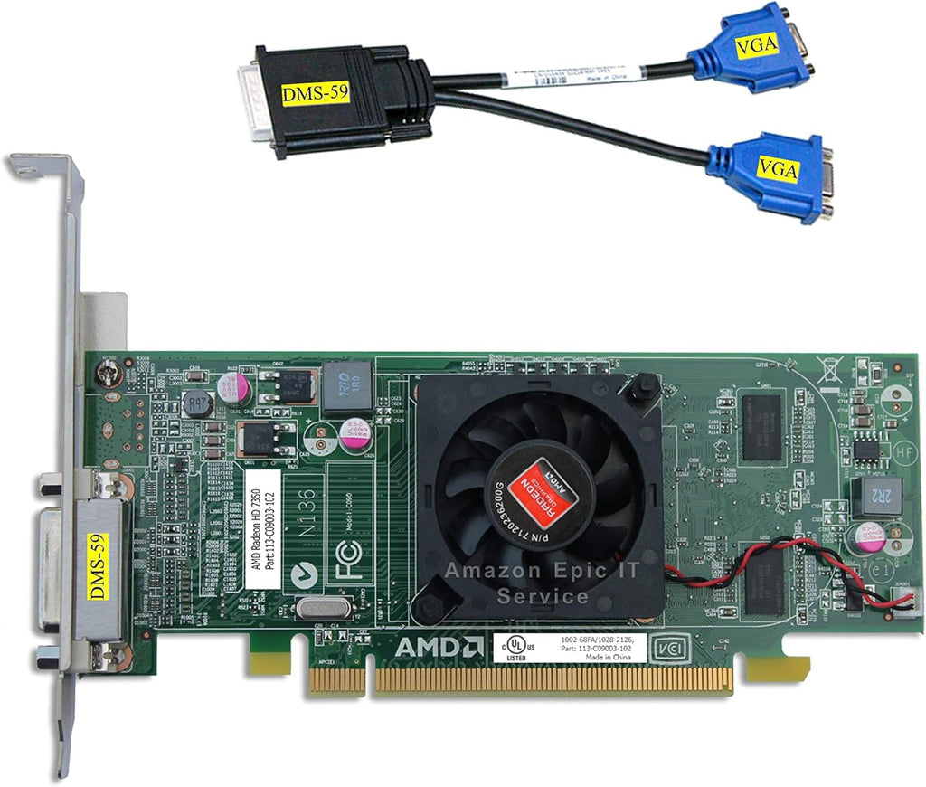 AMD Radeon HD 7350 512MB Graphics Card Dual VGA X148597