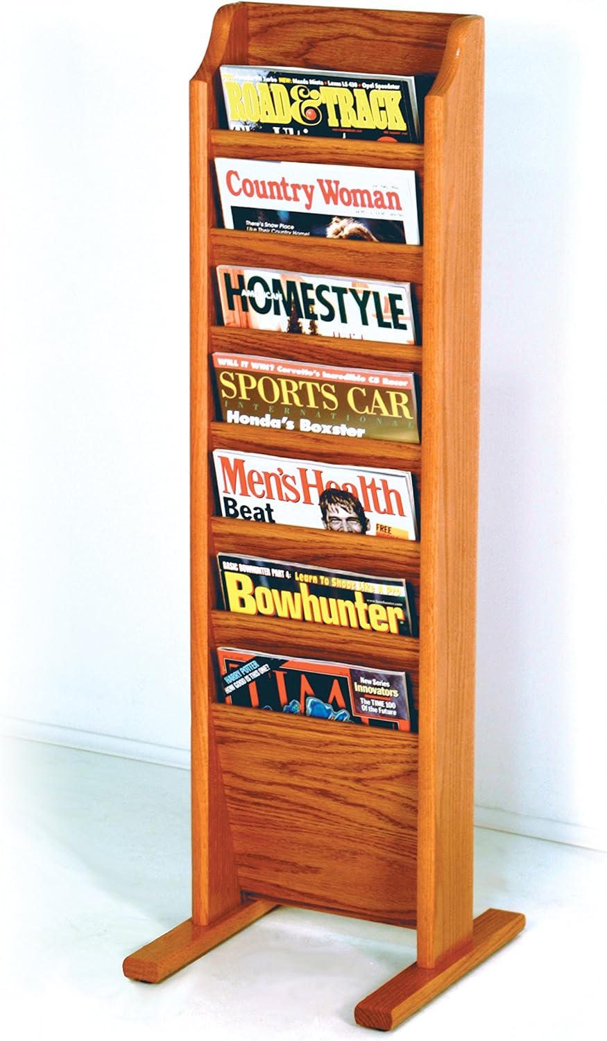Mahogany Wooden Magazine Rack T1394