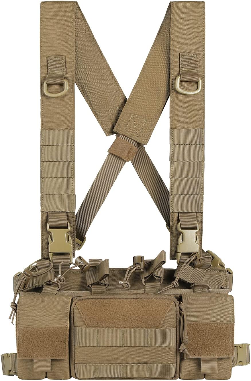 Tactical Chest Rig with Rifle & Pistol Mag Pouch U87320