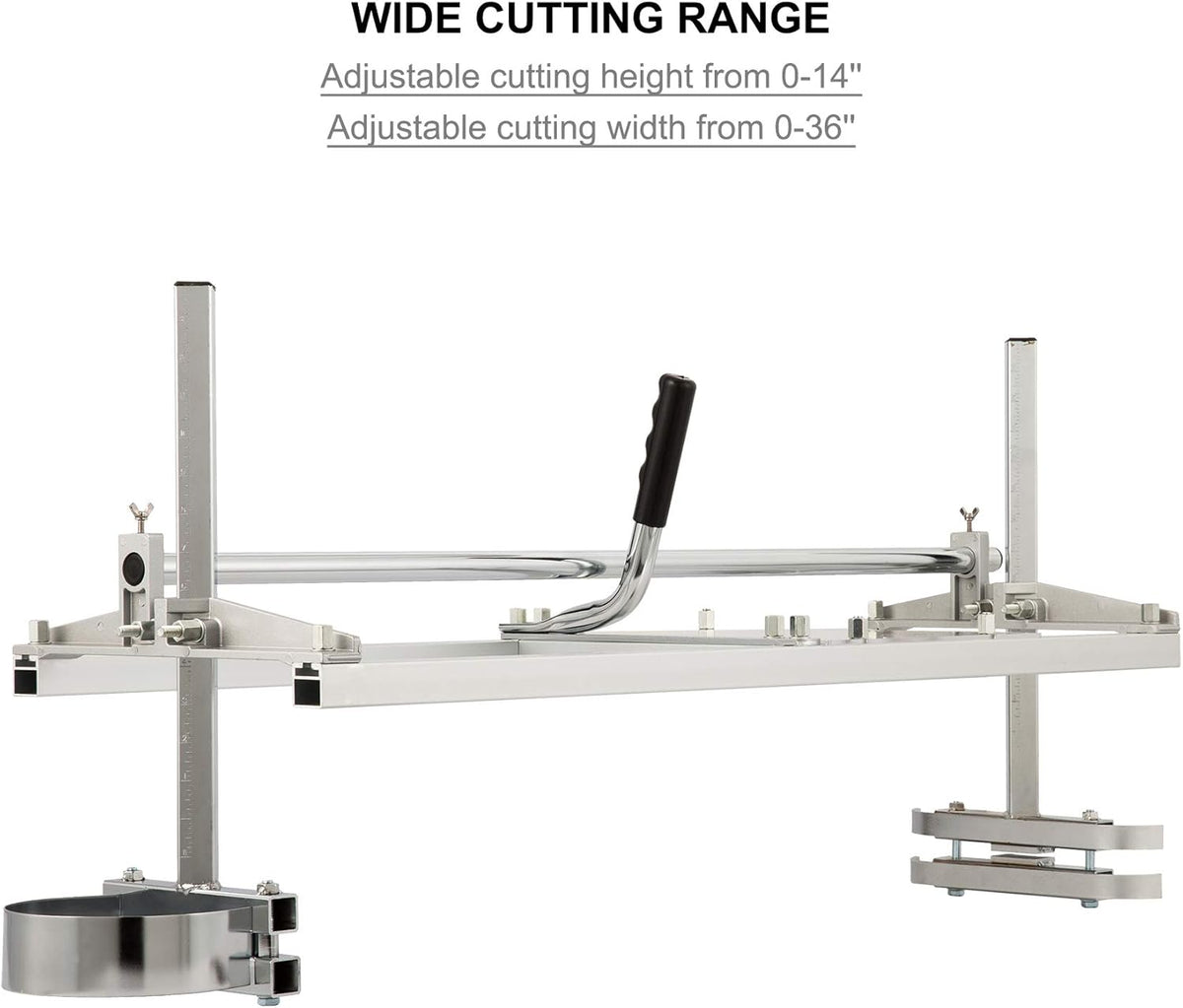 Portable Chainsaw Mill Aluminum Steel Guide Bar Wood Lumber Cutting Sawmill E999063