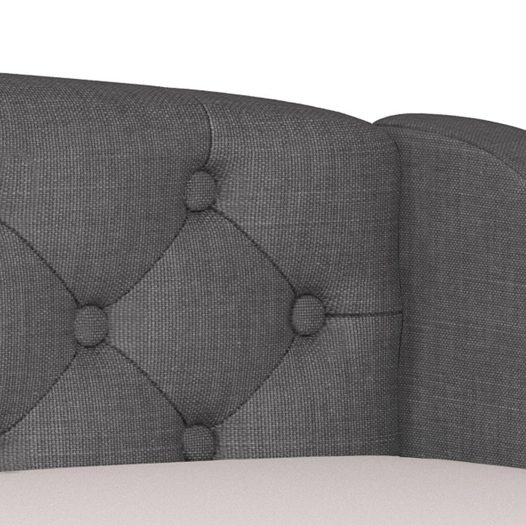 Charcoal Tufted Upholstered Twin Daybed with Trundle Z90589